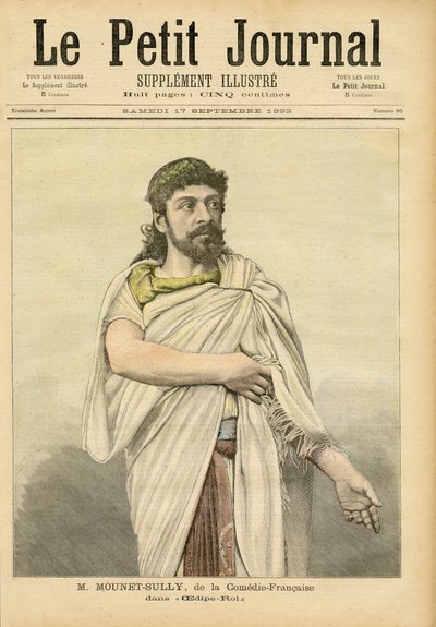 M. Mounet-Sully in Oedipus Rex at the Comédie-Française, Front Cover of 