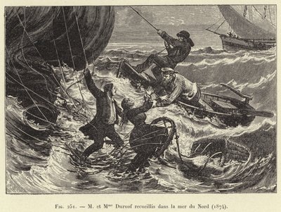 Mr. and Mrs. Duruof Rescued in the North Sea by French School
