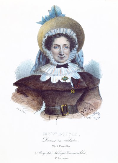 Madame Boivin (1783-1841) from a book on famous women by French School