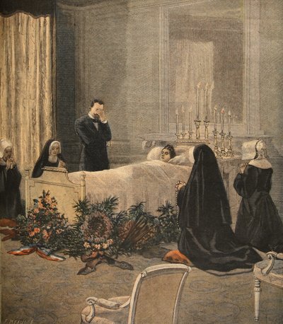 Madame Carnot on Her Deathbed by French School