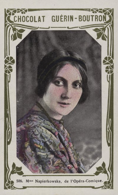 Madame Napierkowska, from the Opera-Comique by French School