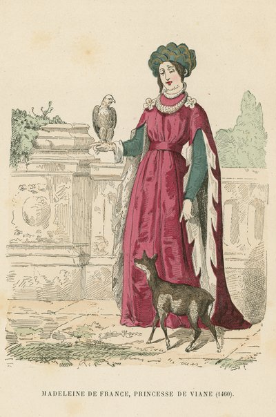 Madeleine of France, Princess of Viana by French School