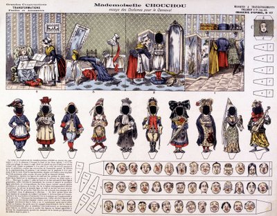 Mademoiselle Chouchou - Try costumes for carnival: transformations. 19th century by French School
