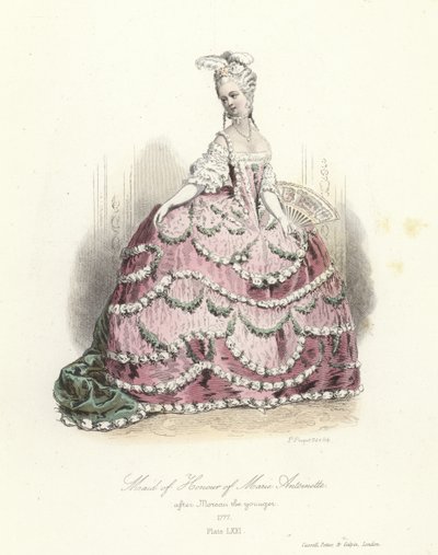 Maid of Honour of Marie Antoinette by French School