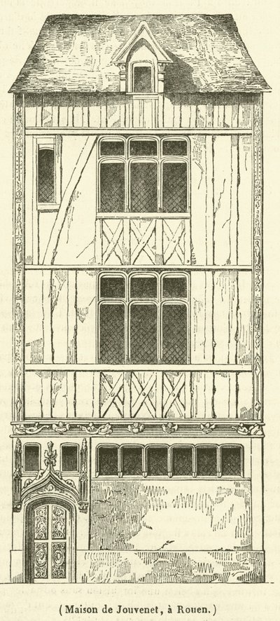 House of Jouvenet, in Rouen by French School