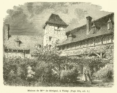 House of Madame de Sevigne, in Vichy by French School