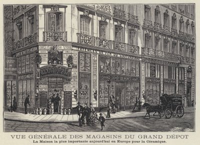 Maisons du Grand Depot, ceramics store in Paris, France by French School