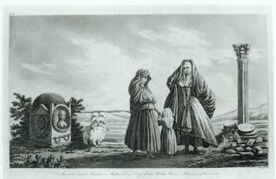 Maltese Women, from Ancient and Modern Malta by Pierre Marie Louis de Boisgelin de Kerdu, Published 1805 by French School