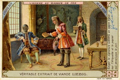 Man in the Iron Mask, Reign of Louis XIV, Liebig Card by French School