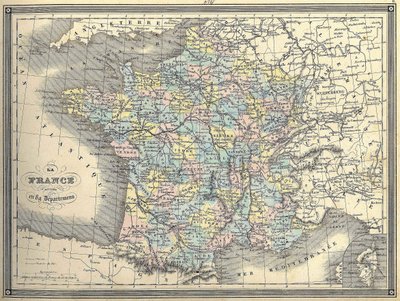 Map of France - in 