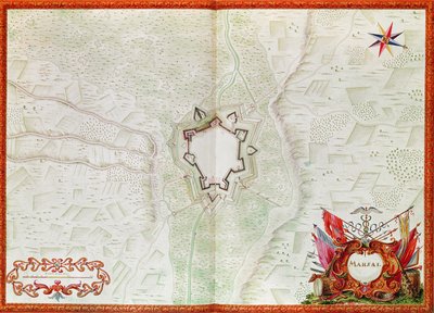 Map of Marsal, from the Atlas de Louis XIV by French School