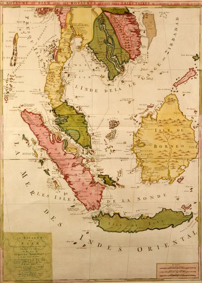 Map of South East Asia by French School