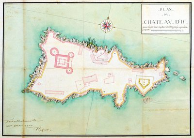 Map of the Castle of If by French School