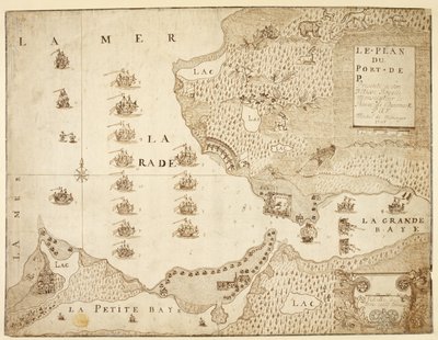 Map of the Port of Placentia, Canada by French School