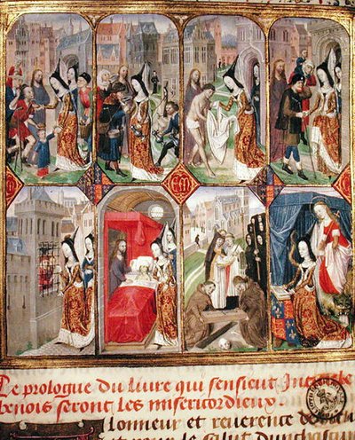 Margaret of York, Third Wife of Charles the Bold, Carrying out Acts of Charity, from 