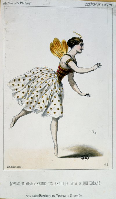 Maria Taglioni as the Queen Bee in Le Juif errant by Jacques Fromental Halevy by French School