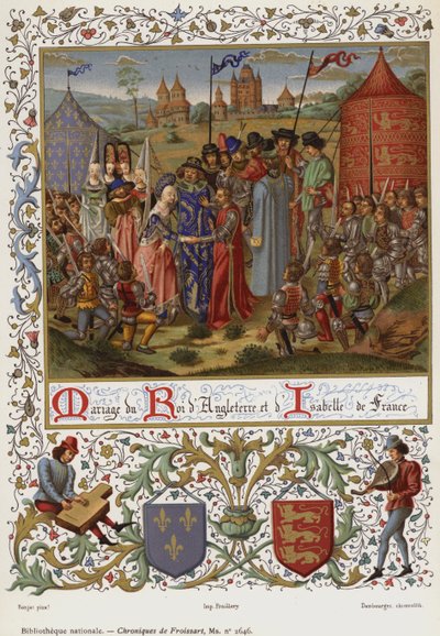 Marriage of the King of England and Isabella of France by French School