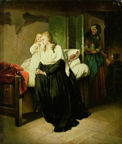 Marie Antoinette Departing to Her Execution (one of pair) by French School