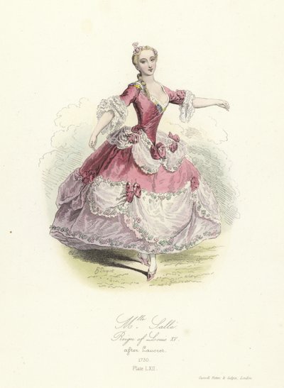 Marie Salle, French dancer; reign of Louis XV by French School