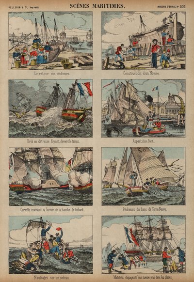 Maritime Scenes by French School