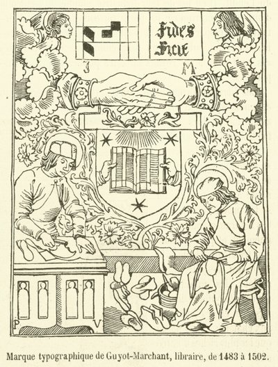 Typographic Mark of Guyot-Marchant, Bookseller, from 1483 to 1502 by French School