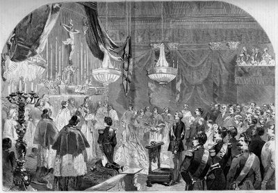 Marriage of Prince Napoleon (1822-1891) and Princess Clotilde of Savoy (1843-1911) by French School