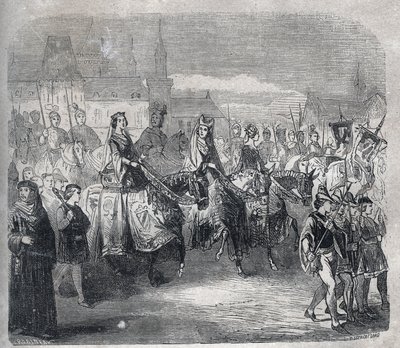 Marriages of King Louis X the Hutin (1289-1316) and his brothers Philippe by French School