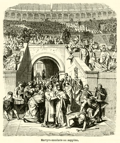 Martyrs Led to Execution by French School