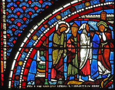 Mary Magdalene Window: Mary at Lazarus