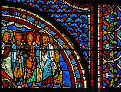 Mary Magdalene Window: Mary Tells the Disciples of the Resurrection by French School
