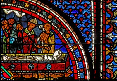 Mary Magdalene Window: Clerics at Lazarus