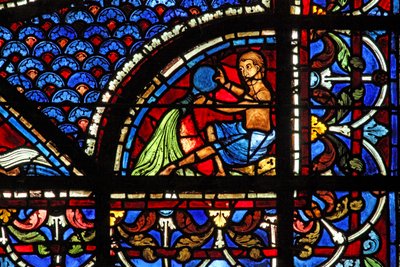 Mary Magdalene Window: The Donors - Watercarriers by French School