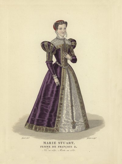 Mary Stuart, wife of King Francis II of France by French School