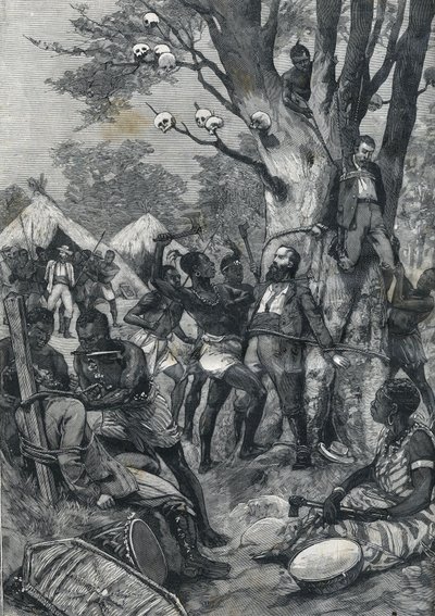 Massacre in Congo: Europeans supplicies by cannibals (in 