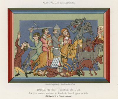 Massacre of the Children of Job by French School