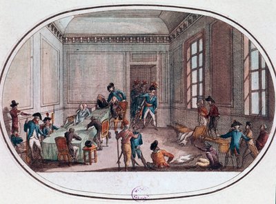 Maximilien de Robespierre Injured in the Antechamber of the Comite de Salut Public by French School