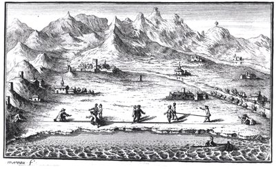 Measuring the Meridian, Illustration from La Meridienne de Paris by Cesar-Francois Cassini de Thury by French School