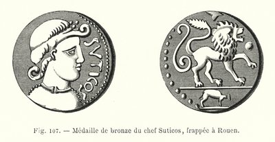 Bronze Medal of Chief Suticos, Struck in Rouen by French School