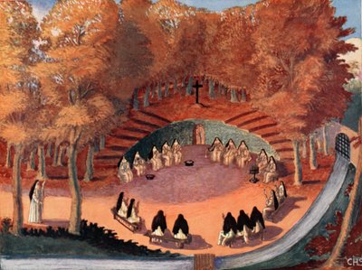 Meditation of the Solitaires of Port-Royal, illustration from Histoire de la Nation Francaise by French School