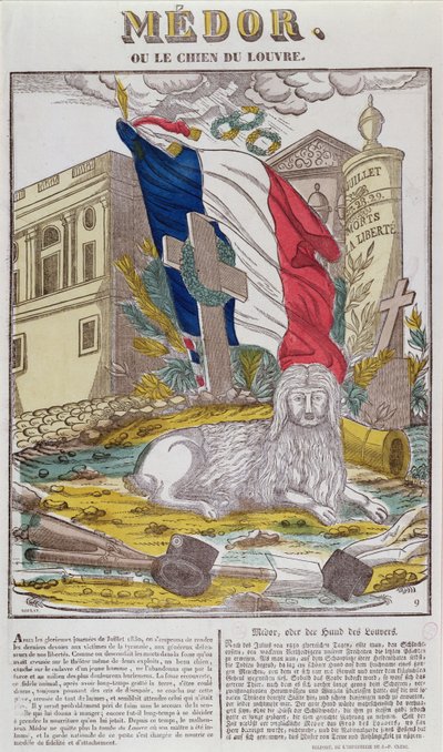 Medor, the Faithful Dog of the Louvre by French School