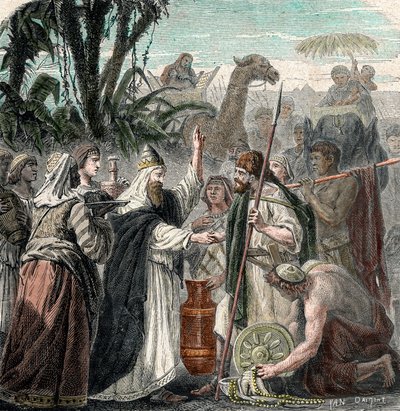 Meeting of Abraham and Melchizedek by French School