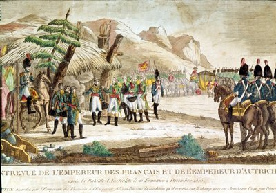 Meeting of Emperor Napoleon I and Emperor Francois II After the Battle of Austerlitz by French School