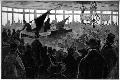 Meeting of protest organized by the anarchist group 