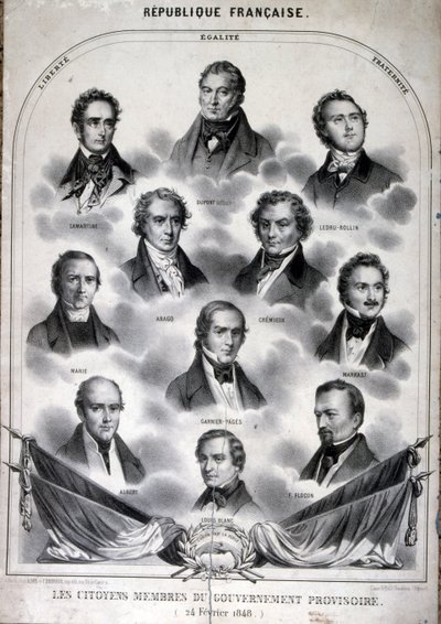 Members of the Provisional Government of France by French School