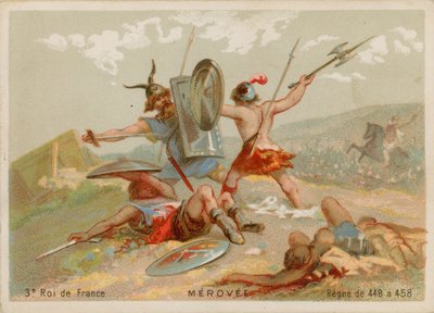 Merovee, King of France (412-457) by French School