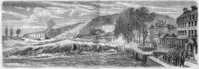 Meteorological phenomenon: Effect of the tide on the bar of the Seine at Villequier (Seine Maritime, 76), March 9 by French School
