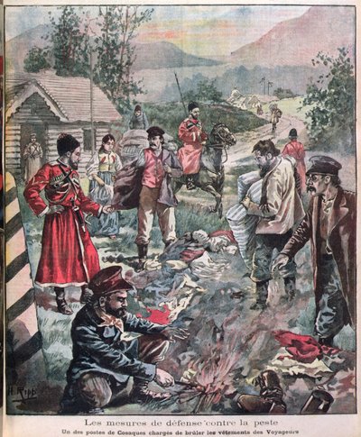 Methods to Prevent the Plague, from Le Petit Journal by French School