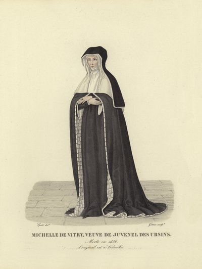 Michelle de Vitry, widow of Jean Juvenel des Ursins by French School