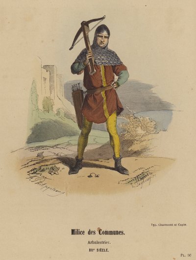 Militia of the Commons, Crossbowman, 12th Century by French School