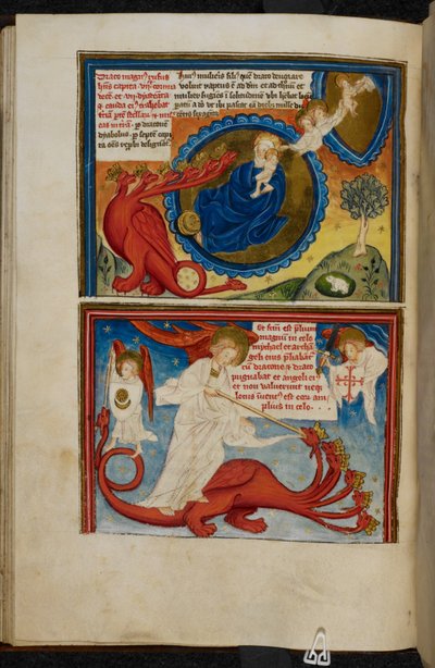 Miniature from the Book of the Life of St John and the Apocalypse by French School